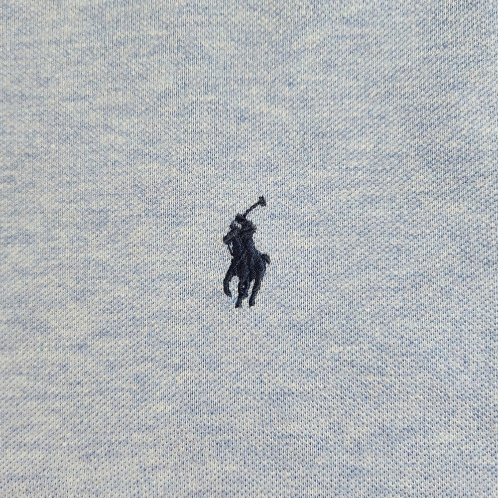 Polo Ralph Lauren Classic Fit Polo in Heathered Light Blue Size Large - Picture 2 of 7